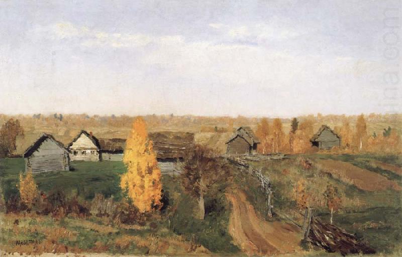 Levitan, Isaak Golden Autumn-village and small town china oil painting image